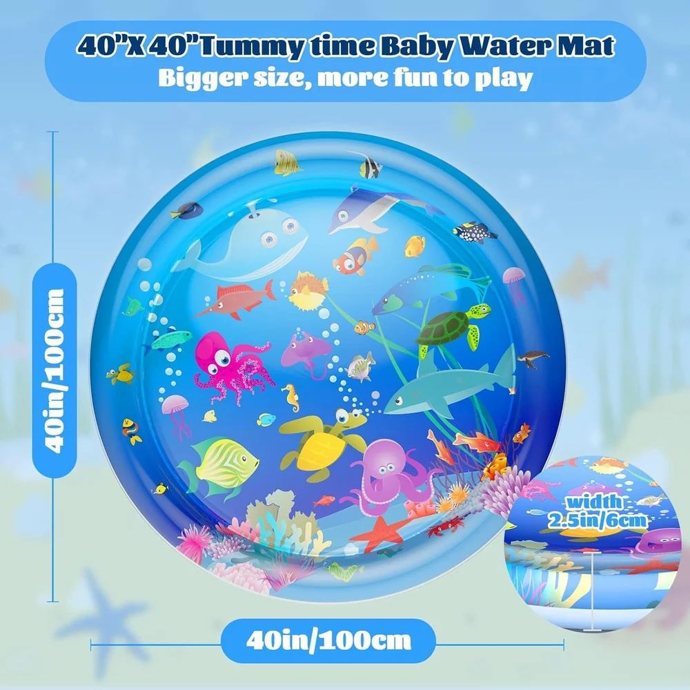 Blue Baby Play Mat Baby Water Play Mat Baby Folding Mat