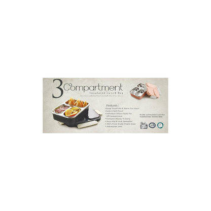 3 Compartment Insulated Lunch Box