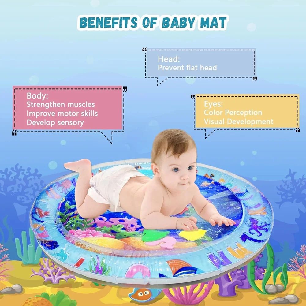Blue Baby Play Mat Baby Water Play Mat Baby Folding Mat