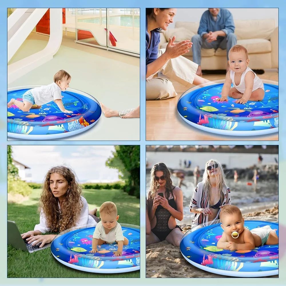Blue Baby Play Mat Baby Water Play Mat Baby Folding Mat